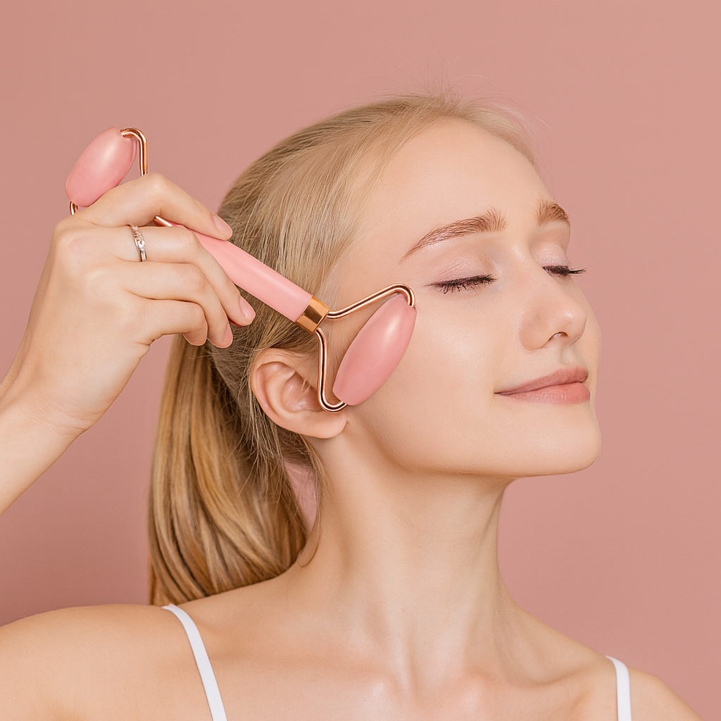 Rodillo de resina para masaje facial, de cuello y de ojos