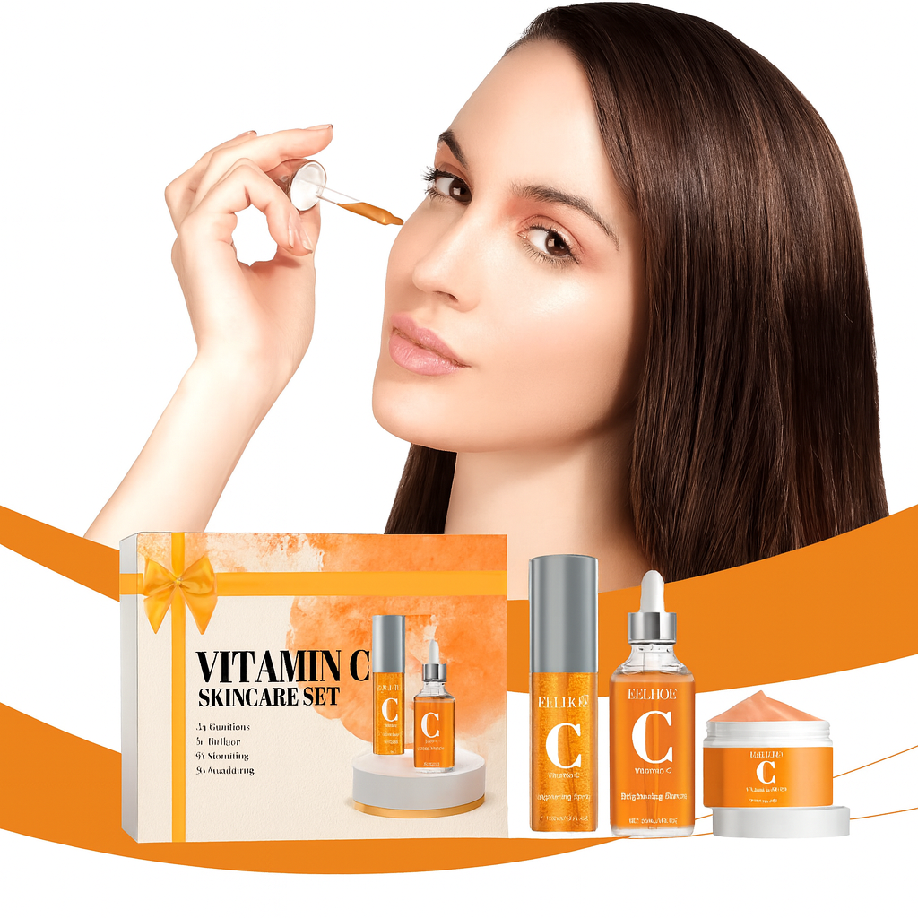 Kit facial con vitamina C Eelhoe: iluminador y rejuvenecedor.