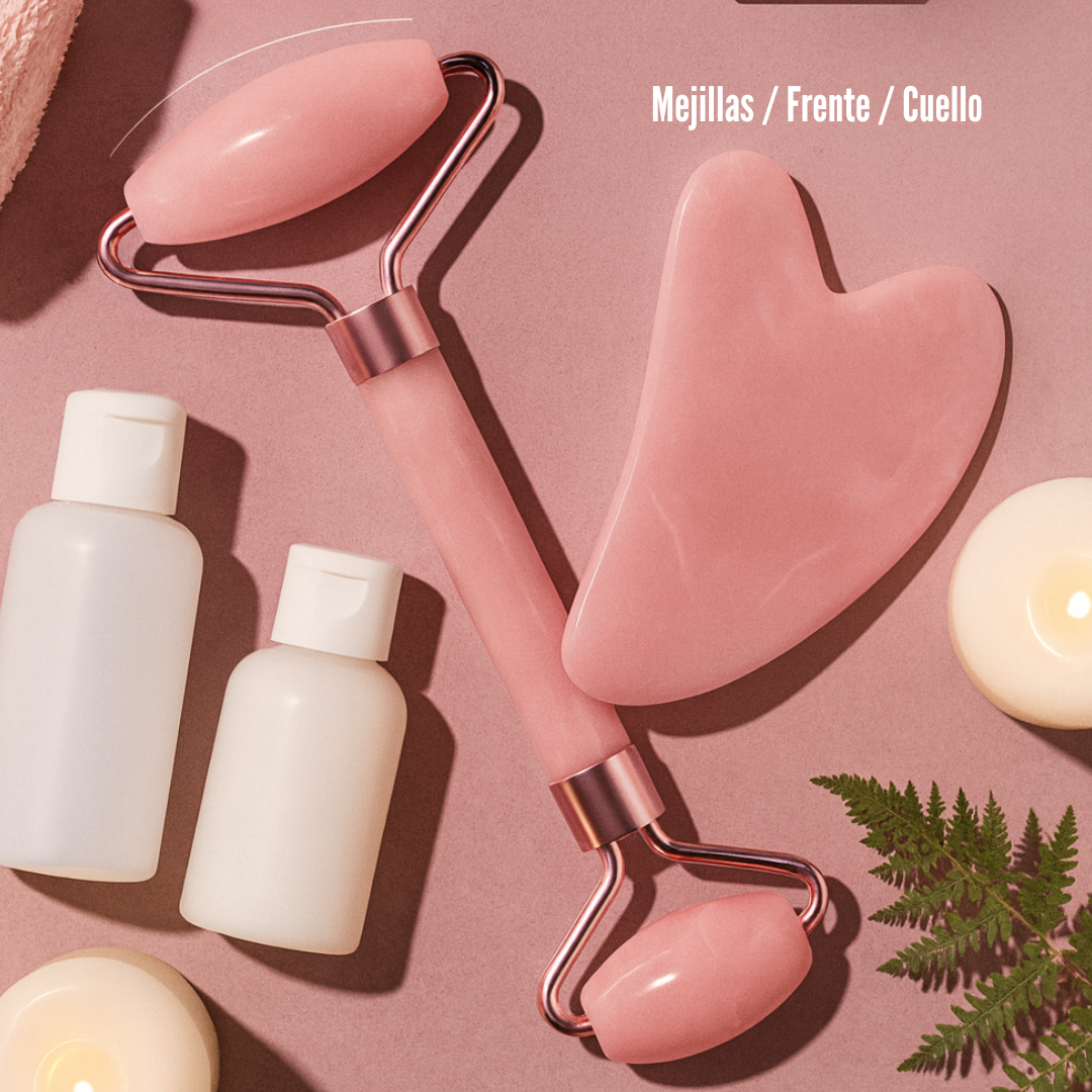 Rodillo de resina para masaje facial, de cuello y de ojos