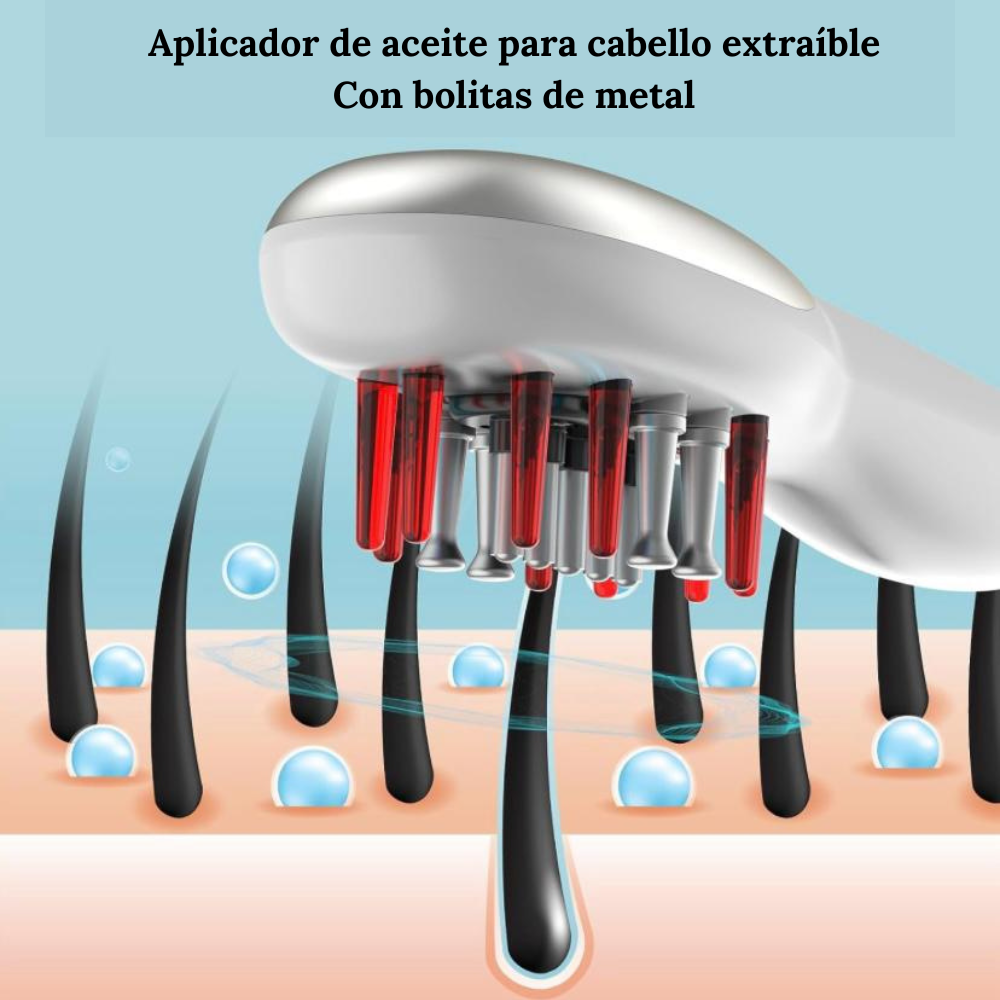 Cepillo Masajeador Eléctrico para El Cuero Cabelludo 2 en 1